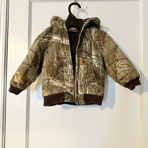 TODDLER CARHARTT INSULATED HOODED CAMO JACKET - Mossy Oak Break-Up Country